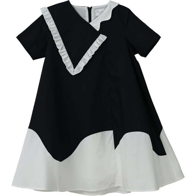 Lola dress , black/off-white - Dresses - 1