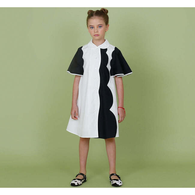 Lulu dress , off-white/black - Dresses - 3