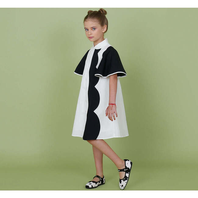 Lulu dress , off-white/black - Dresses - 4