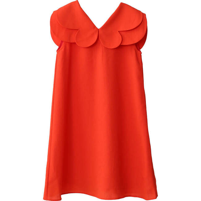 Hannah dress , scarlet orange - Dresses - 1