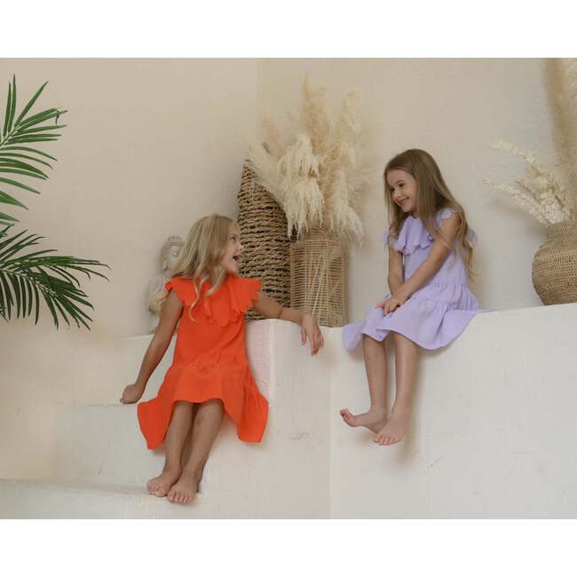 Anna dress , scarlet orange - Dresses - 3