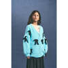 BOW KNIT CARDIGAN, SKY BLUE - Cardigans - 3