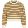 Natalie Top, Coffee Stripe - Blouses - 1 - thumbnail