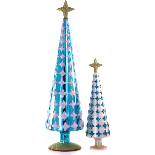Diamond Tree Blue, Set of 2