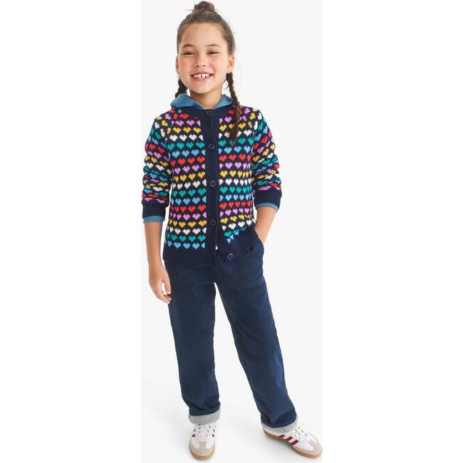 Kids Lined Stretch Chino Pocket Pant, Dark Navy - Pants - 2