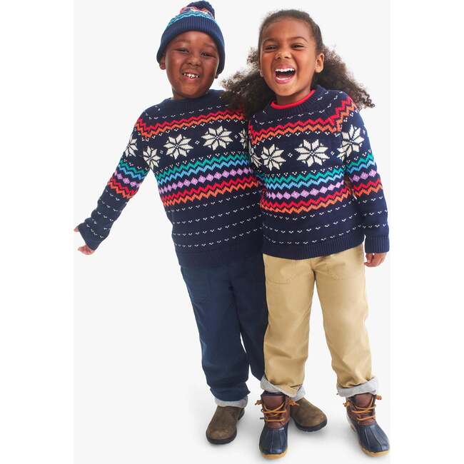 Kids Lined Stretch Chino Pocket Pant, Dark Navy - Pants - 5