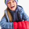 Kids Lightweight Puffer Mittens, Cherry - Gloves - 2