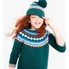 Kids Fair Isle Sweater, Spruce Rainbow - Sweaters - 2
