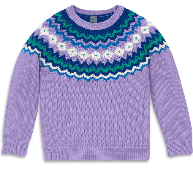 Kids Fair Isle Sweater, Iris