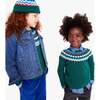 Kids Fair Isle Sweater, Spruce Rainbow - Sweaters - 4