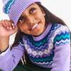 Kids Fair Isle Sweater, Iris - Sweaters - 3