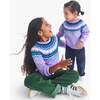 Kids Fair Isle Sweater, Iris - Sweaters - 4