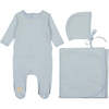 Soft Stitches Layette Set, Boys Niagara Blue - Mixed Apparel Set - 1 - thumbnail