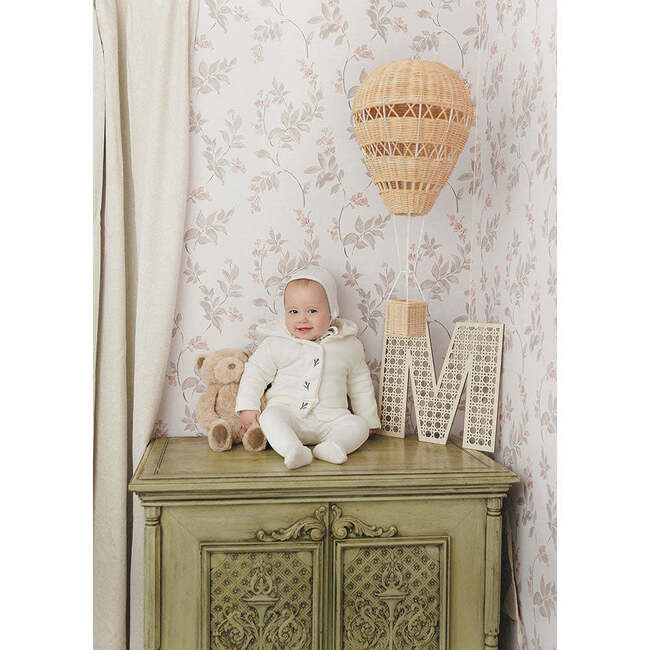 Plush Print Girls' Jacket Layette Set Ivory & Pink - Mixed Apparel Set - 2