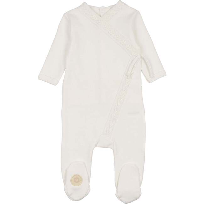 Knit Twist Footie Ivory