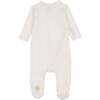 Knit Twist Footie Ivory - Footie Pajamas - 1 - thumbnail