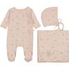 Scattered Blossoms Layette Set Barely Pink - Mixed Apparel Set - 1 - thumbnail