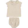 Ruffled Delight Ensemble Taupe - Mixed Apparel Set - 1 - thumbnail