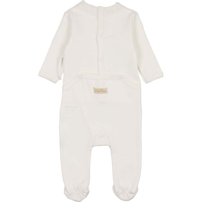 Knit Twist Footie Ivory - Footie Pajamas - 3