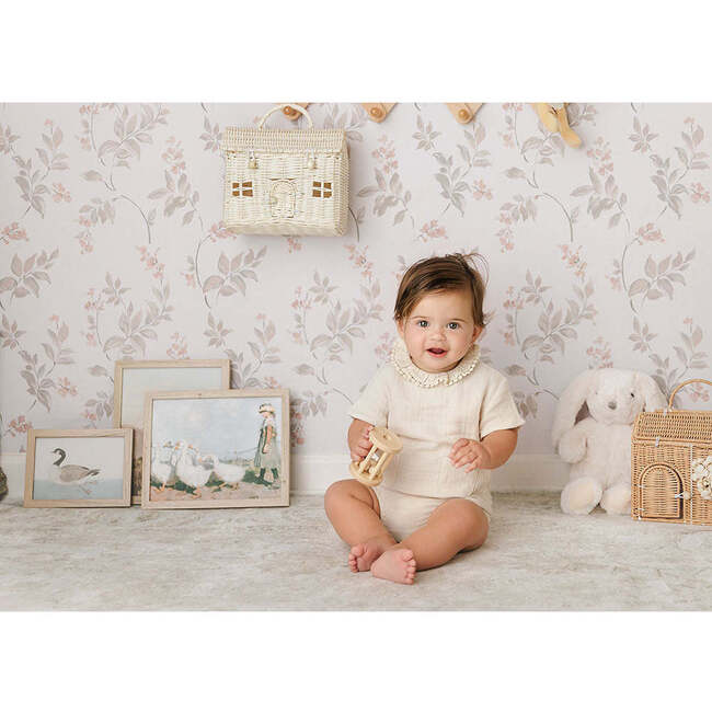 Ruffled Delight Ensemble Taupe - Mixed Apparel Set - 4