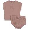 Posh Print Ensemble Mauve - Mixed Apparel Set - 1 - thumbnail