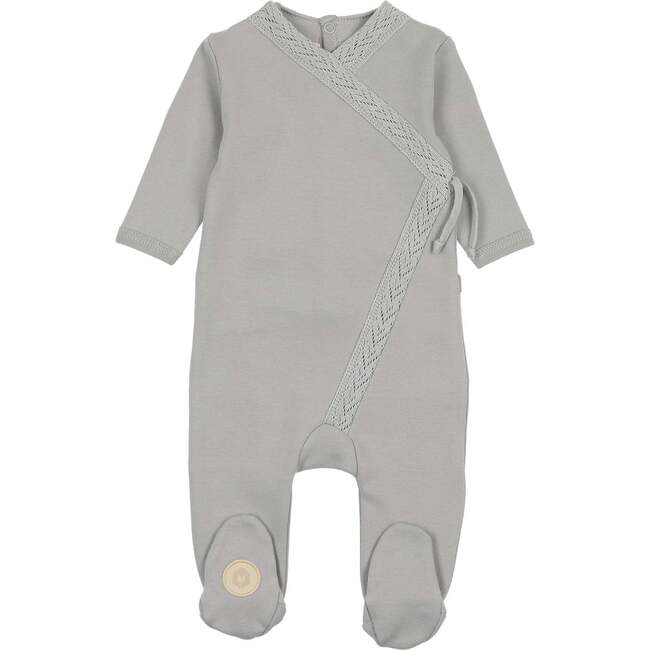 Knit Twist Footie Pearl Blue