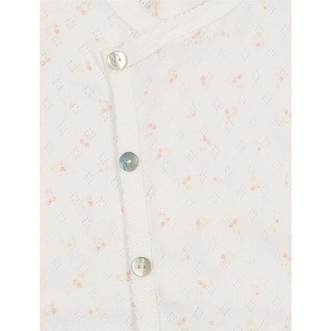 Spray of Cherries Footie Ivory