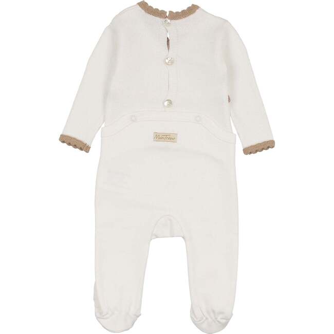 Classic Wrap Layette Set Ivory & Taupe - Mixed Apparel Set - 5
