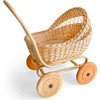 Rattan Doll Pram, Natural - Push & Pull - 1 - thumbnail