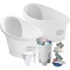 Splash & Grow Bundle: Toddler Bath + Baby Bath + Accessories Bundle, White - Bath Sets - 1 - thumbnail