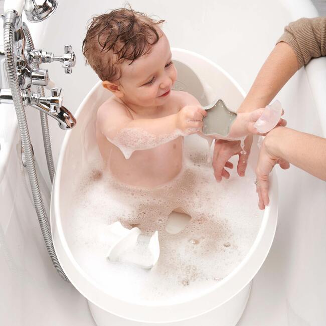 Splash & Grow Bundle: Toddler Bath + Baby Bath + Accessories Bundle, Taupe - Bath Sets - 6
