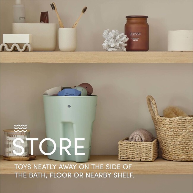Bath & Change Bundle: Baby Bath + Accessories Bundle + Squishy Changing Mat, Eucalyptus - Bath Sets - 7
