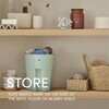 Bath & Change Bundle: Baby Bath + Accessories Bundle + Squishy Changing Mat, Eucalyptus - Bath Sets - 7
