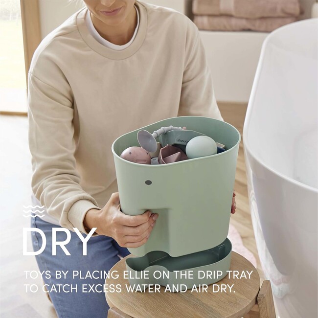 Bath & Change Bundle: Baby Bath + Accessories Bundle + Squishy Changing Mat, Eucalyptus - Bath Sets - 8