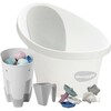 Newborn Bath & Accessories Bundle, White - Bath Sets - 1 - thumbnail