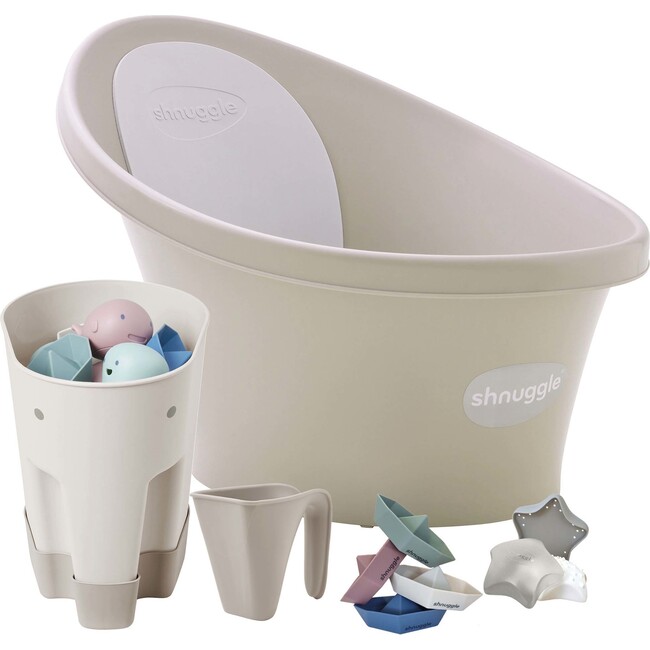 Newborn Bath & Accessories Bundle, Taupe