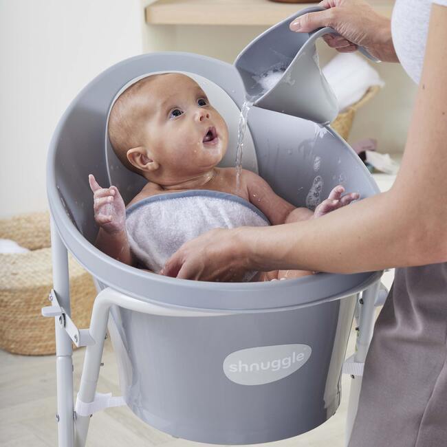 Newborn Bath & Accessories Bundle, Grey - Bath Sets - 2