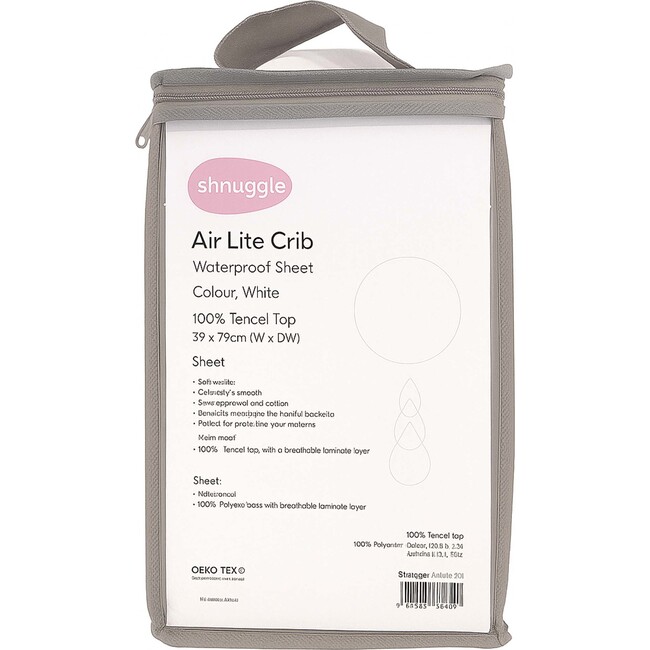 Air Lite Infant Crib with 1 waterproof sheet + 2 sheets, Grey - Cribs - 2