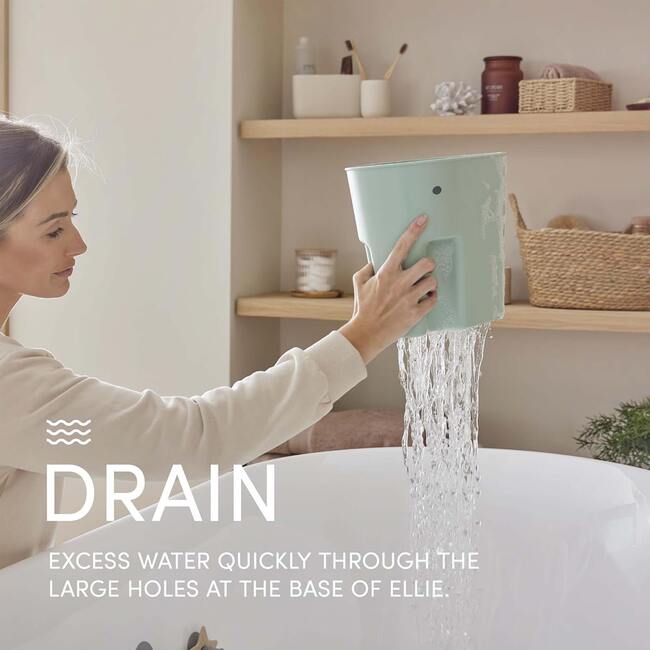 Bath Accessories Bundle: Ellie Drying Caddy, Washy Jug, Boat Toys & Wishy Star Toy, Eucalyptus - Bath Sets - 2