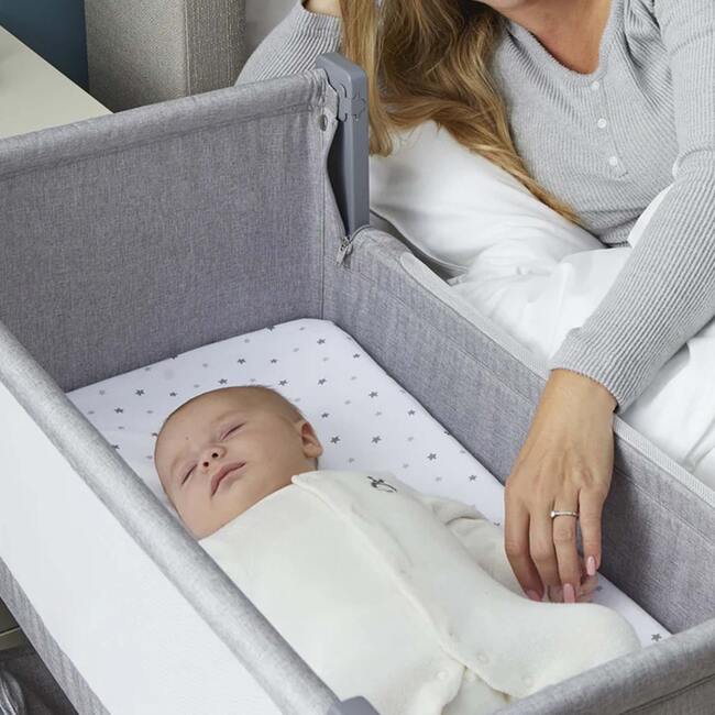 Air Lite Infant Crib with 1 waterproof sheet + 2 sheets, Taupe - Cribs - 4
