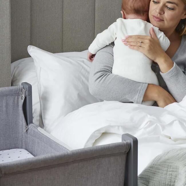 Air Lite Infant Crib with 1 waterproof sheet + 2 sheets, Taupe - Cribs - 5