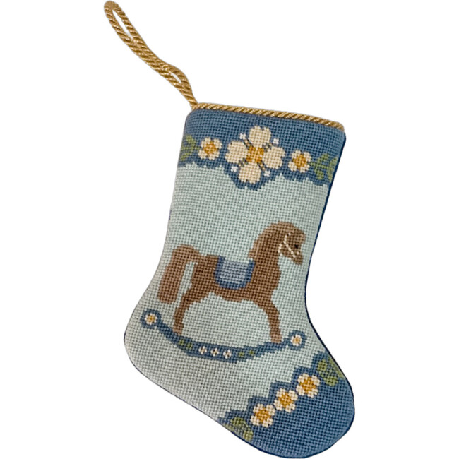 Rocking Horse Stocking, Blue