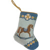 Rocking Horse Stocking, Blue - Stockings - 1 - thumbnail