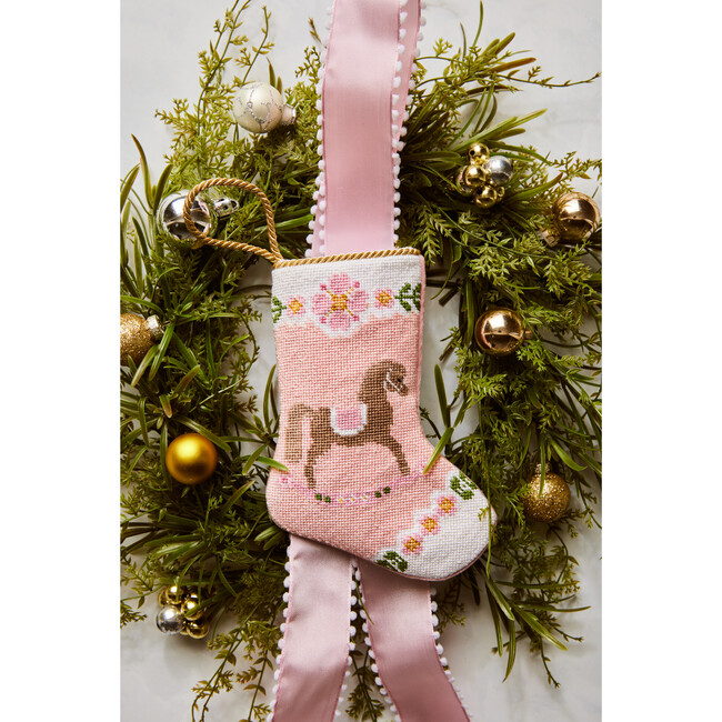 Rocking Horse Stocking, Pink