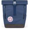 Ari Rolltop Backpack Set | Sticker Patch, Midnight Blue - Backpacks - 1 - thumbnail