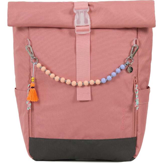 Ari Rolltop Backpack Set | Rowan Bag Charm, Rosewood Pink