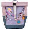 Ari+ Rolltop Backpack Set | Bag Charms, Patch & Chest Strap, Lavender Pink - Backpacks - 1 - thumbnail