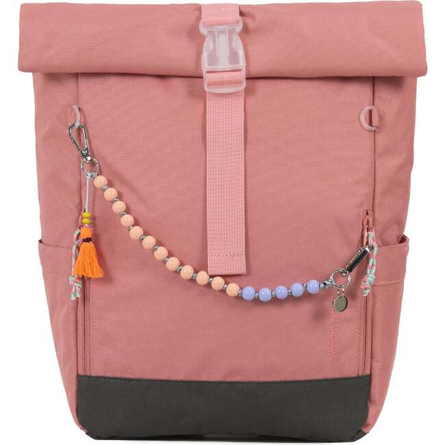 Ari Rolltop Backpack Set | Rowan Bag Charm, Rosewood Pink - Backpacks - 6