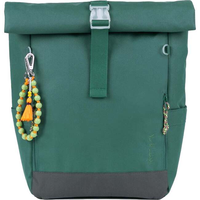 Ari Rolltop Backpack Set | Rowan Bag Charm, Forest Green
