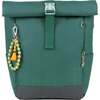 Ari Rolltop Backpack Set | Rowan Bag Charm, Forest Green - Backpacks - 1 - thumbnail